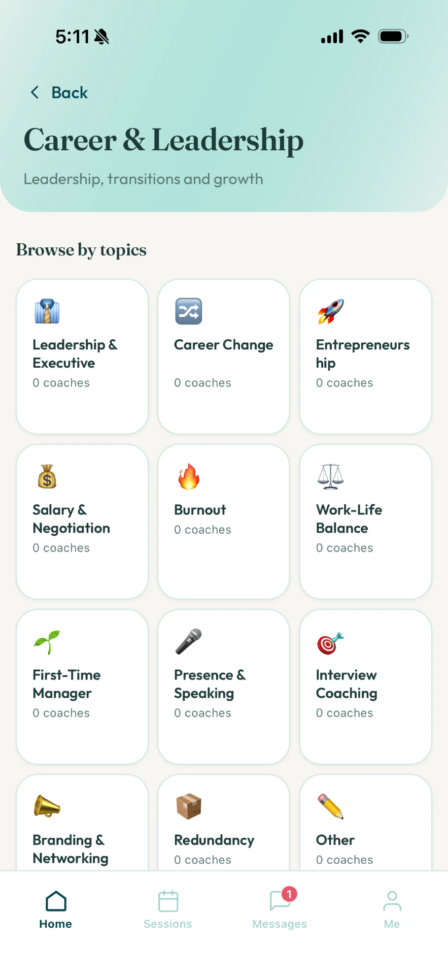Career & Leadership in the Growo app